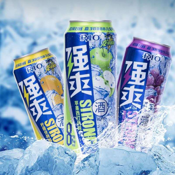 锐澳强爽葡萄伏特加风味8°  330ml (罐装）