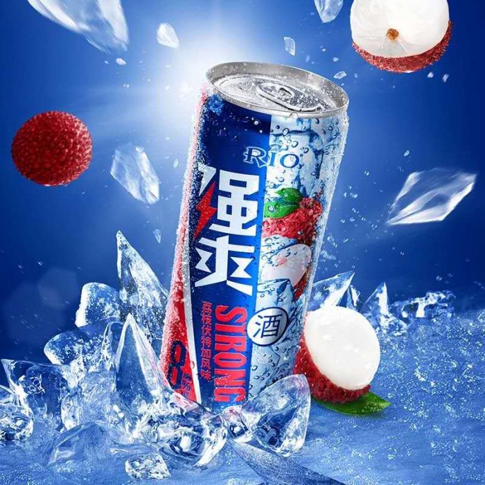 锐澳强爽荔枝伏特加风味8°  330ml (罐装）