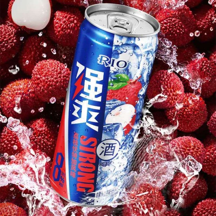 锐澳强爽荔枝伏特加风味8°  330ml (罐装）