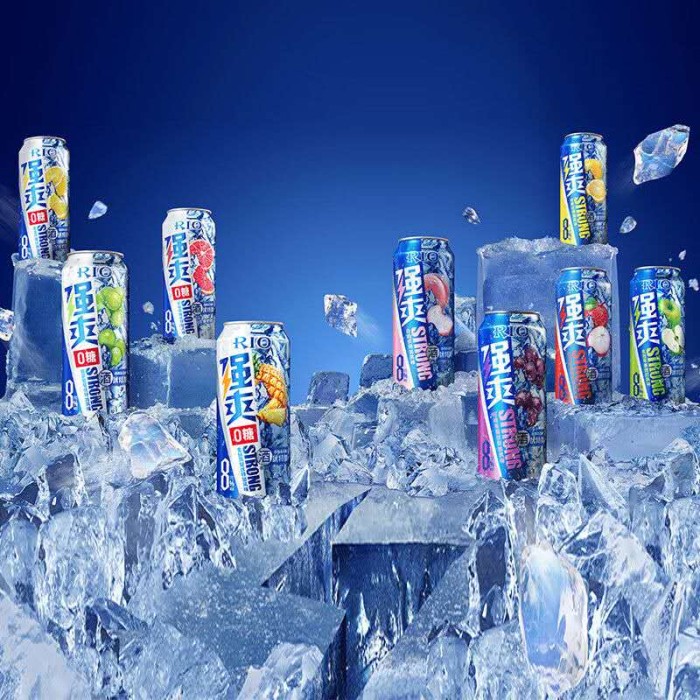 锐澳强爽柠檬伏特加风味8°  500ml (罐装）