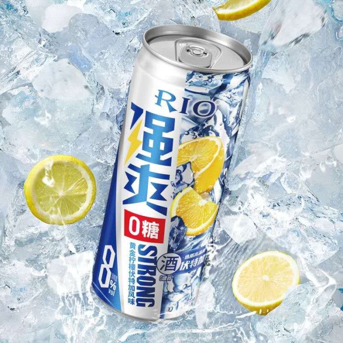 锐澳强爽柠檬伏特加风味8°  500ml (罐装）