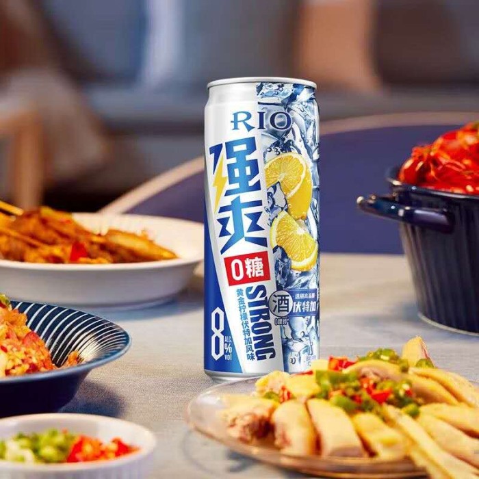 锐澳强爽柠檬伏特加风味8°  500ml (罐装）