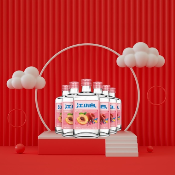 江小白混蜜桃味果味高粱酒 23度 168ml