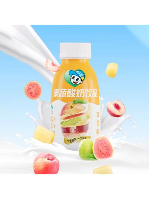 李子园水蜜桃果蔬酸牛奶