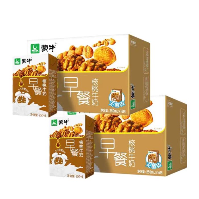 蒙牛早餐奶核桃味