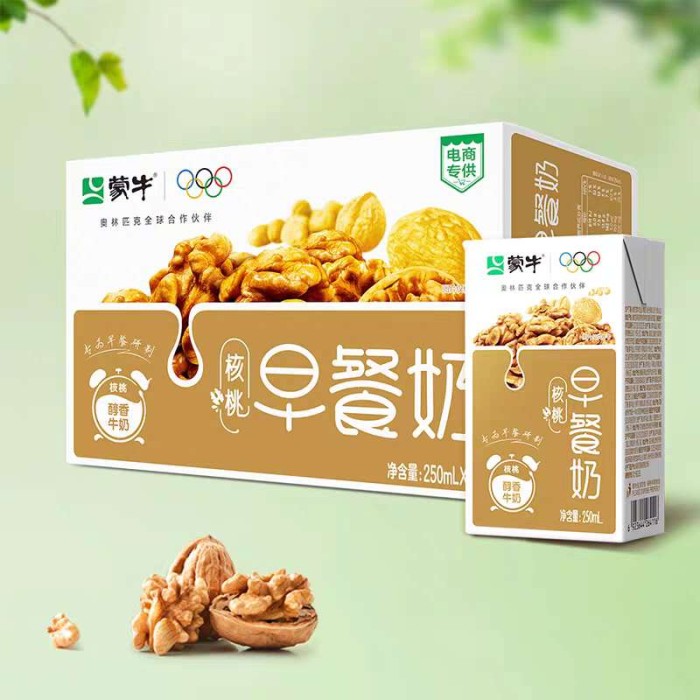 蒙牛早餐奶核桃味