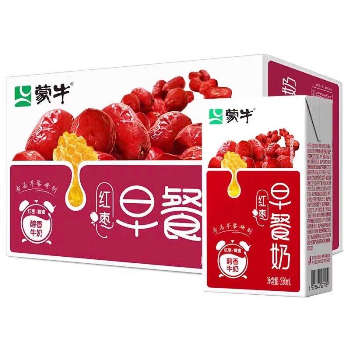 蒙牛早餐奶红枣味