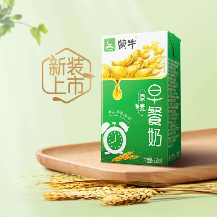 蒙牛早餐奶麦香味