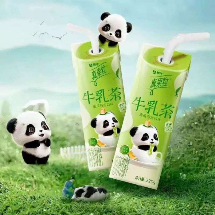 蒙牛真果粒牛乳茶蜜瓜乌龙 口味奶茶