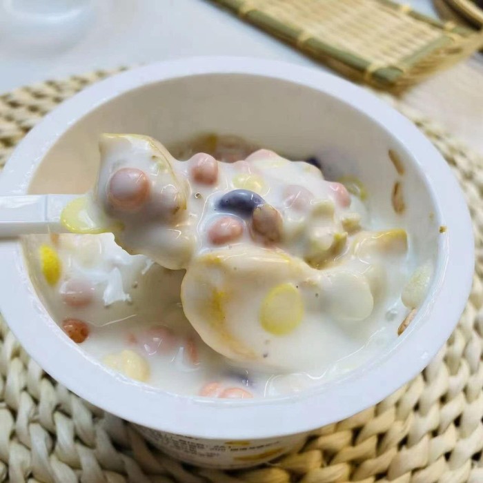 蒙牛奶酪谷物搅拌芝味黄桃味