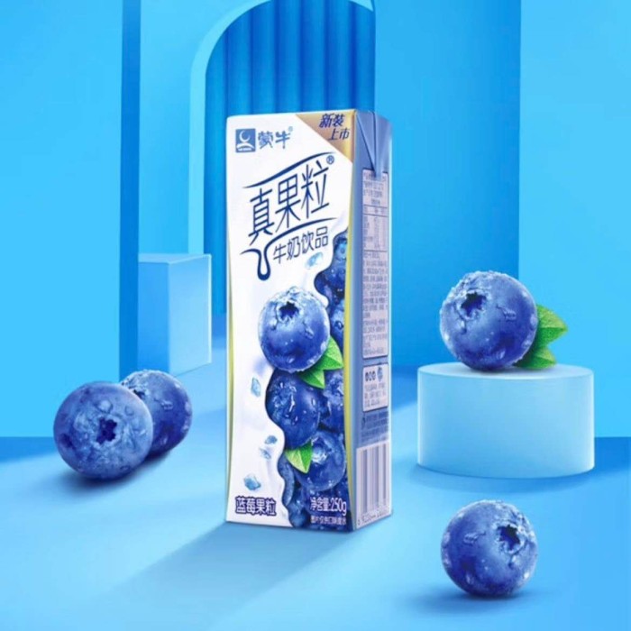 蒙牛真果粒蓝莓味