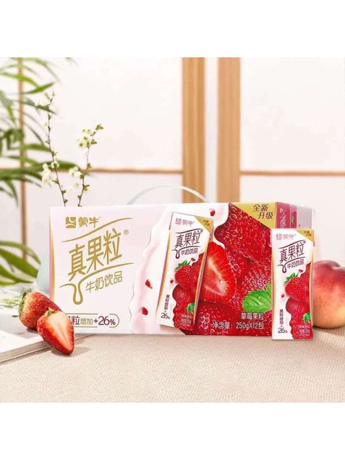 蒙牛真果粒草莓味
