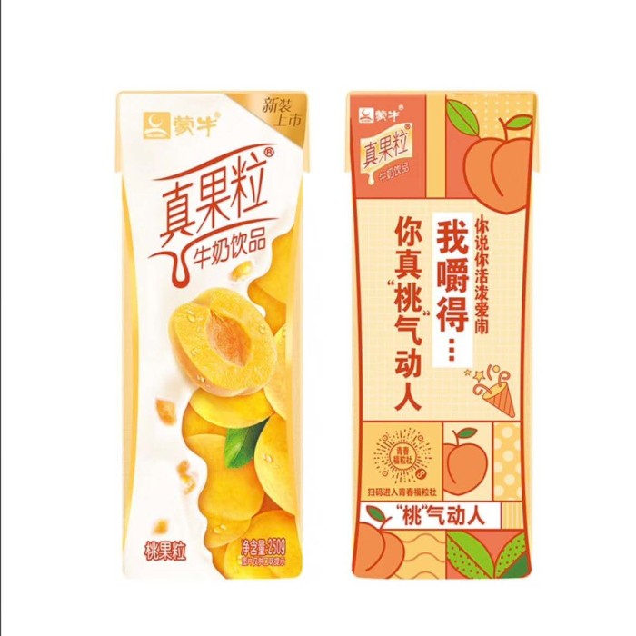蒙牛真果粒桃果粒味
