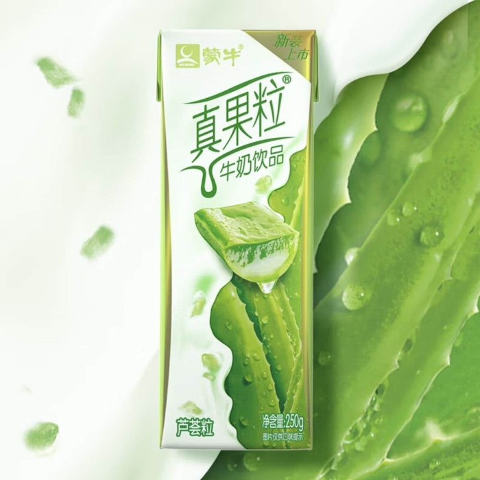 蒙牛真果粒椰芦荟味