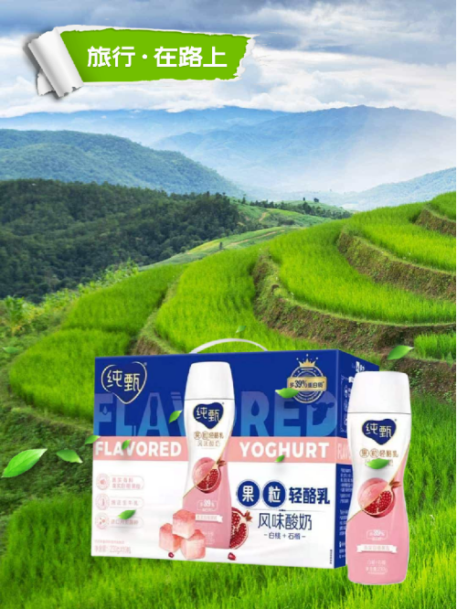 蒙牛纯甄白桃石榴味