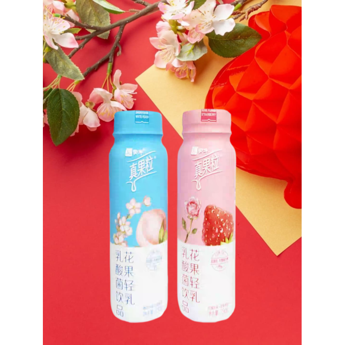 蒙牛真果粒樱花白桃味